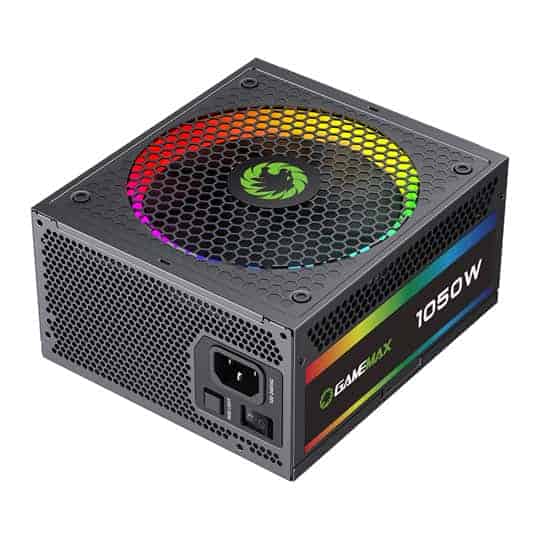 (image for) GameMax RGB-1050 Pro 1050 Watt Fully Modular 80+ Gold ARGB PSU/Power Supply